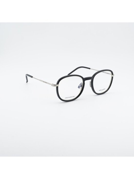 Saint Laurent SL436 OPT 001 Eyeglasses Black/Silver 49mm Round Frame main image 11